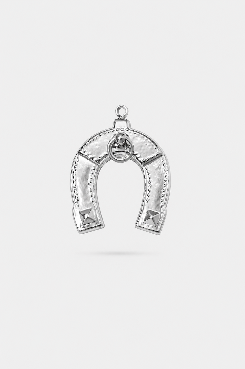 Lucky Horseshoe Charm Silver - Medium