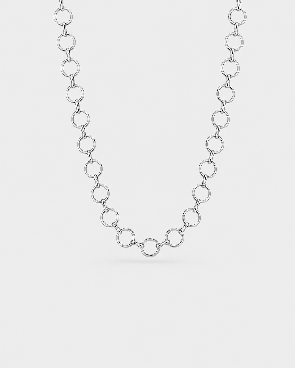 Halo Link Necklace - Silver