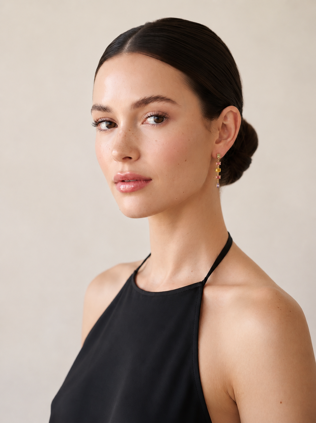 Nora Mixed-Cut Cascade Earrings