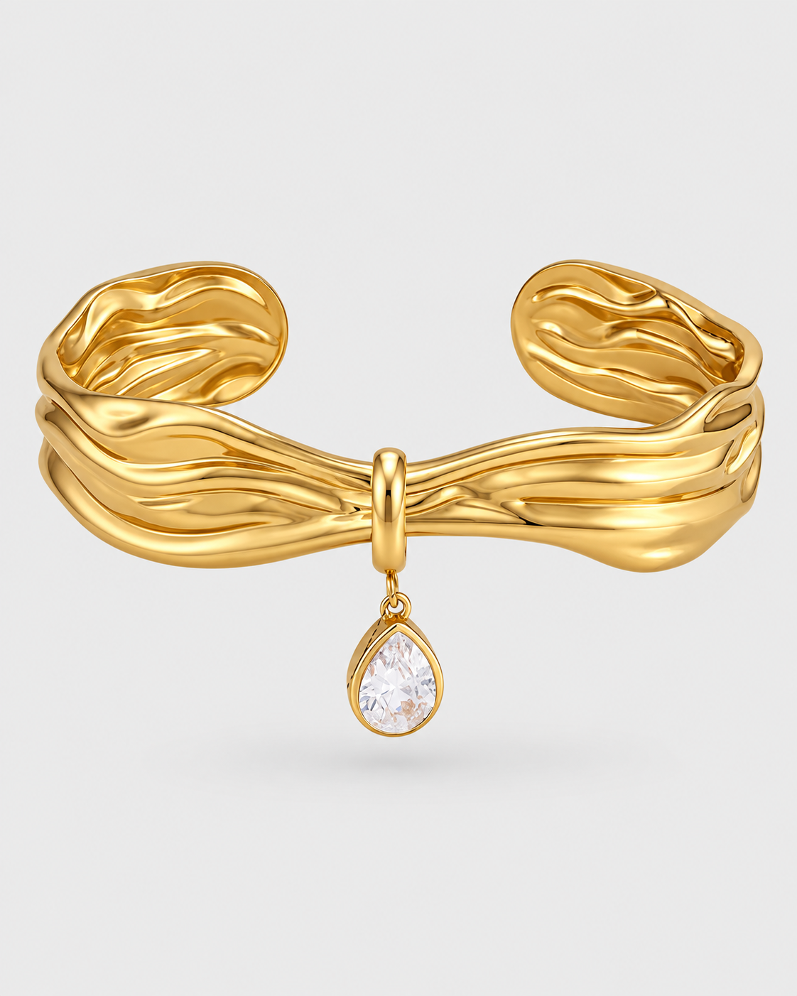 Élodine Pear Crystal Cuff