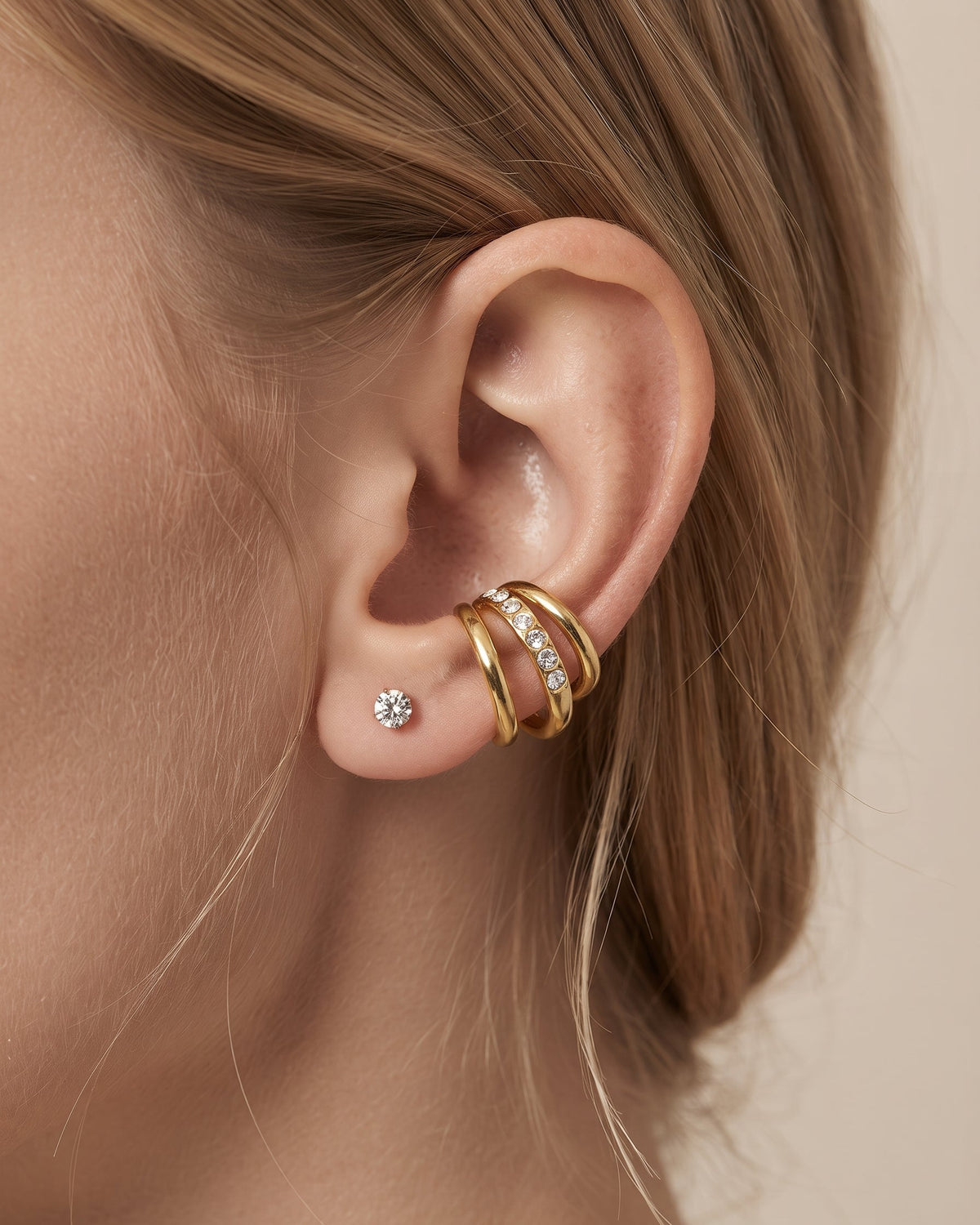 Eliana Crystal Ear Cuffs