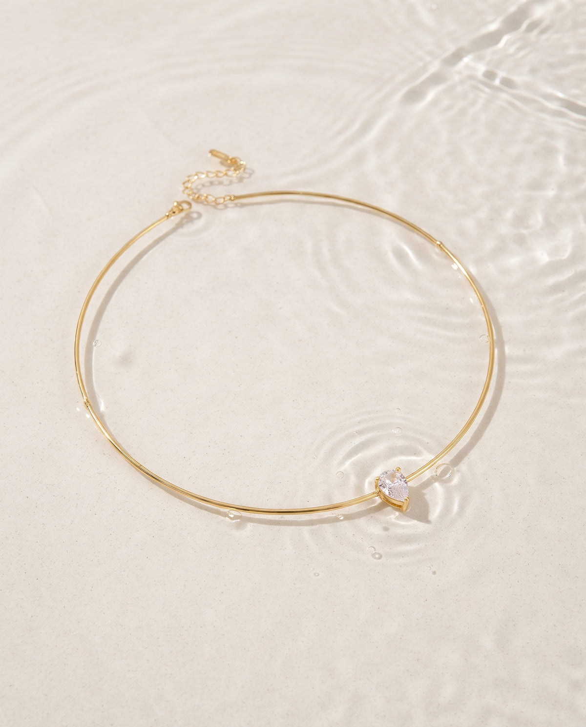 Isaline Pear Crystal Choker