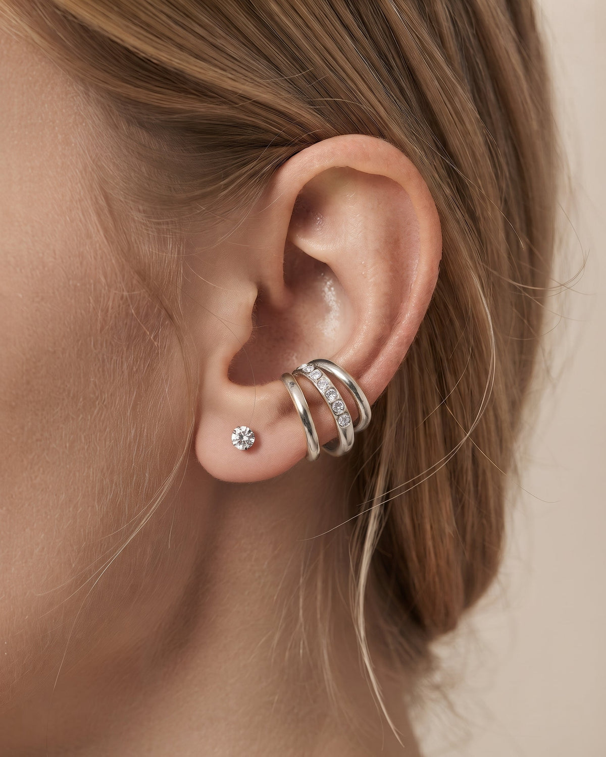 Eliana Crystal Ear Cuffs