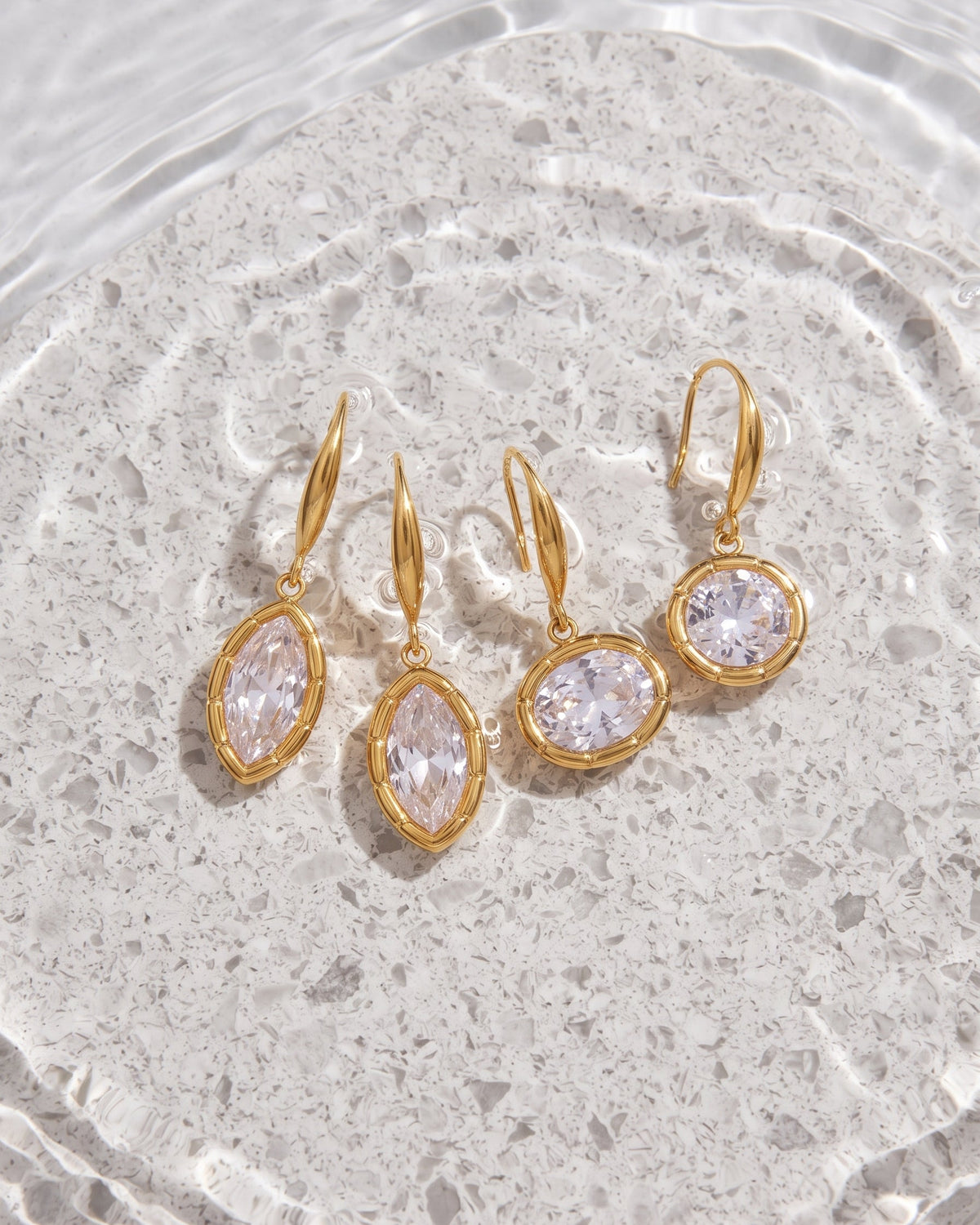Eveline Crystal Drop Earrings