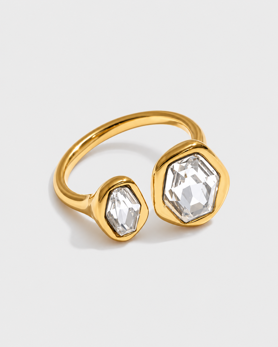 gold toned open ring