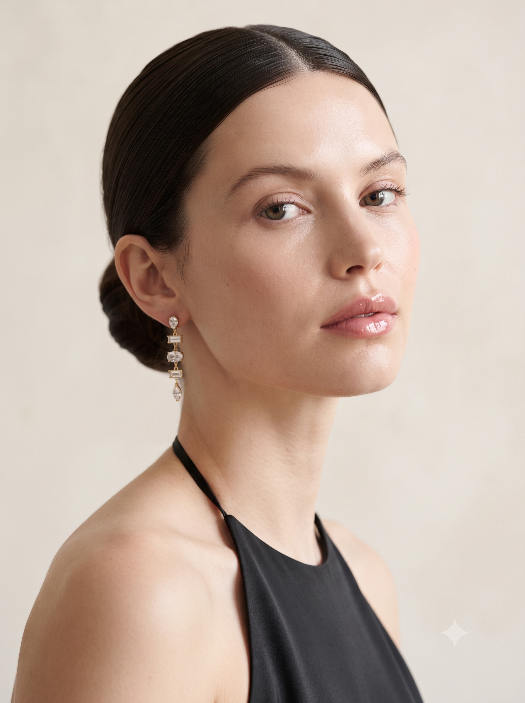 Nora Mixed-Cut Cascade Earrings
