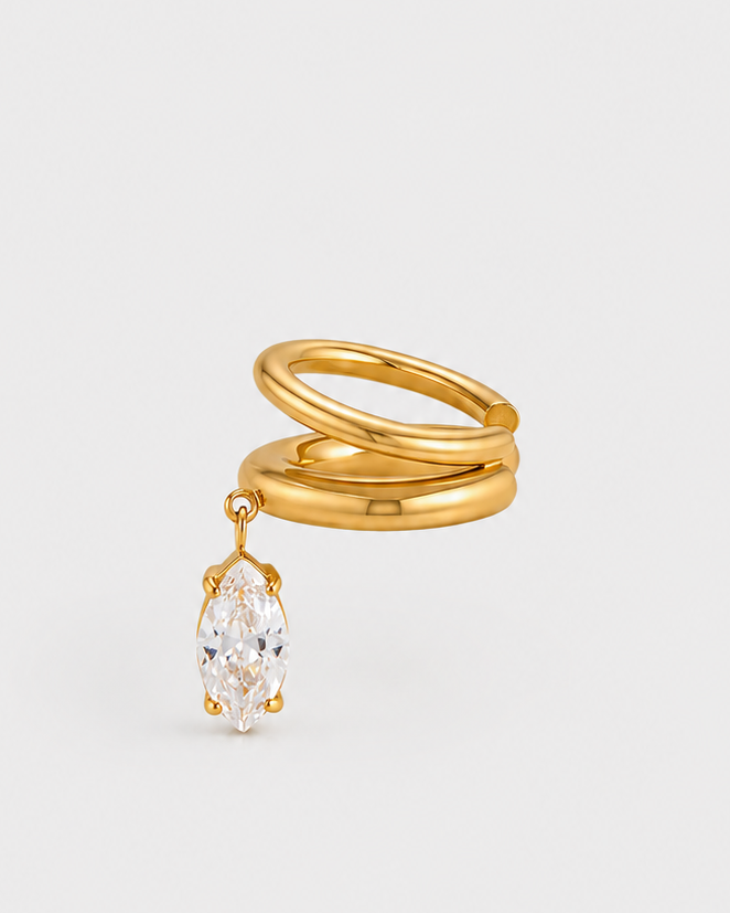 Elyndra Marquise Shaped Right Ear Cuff