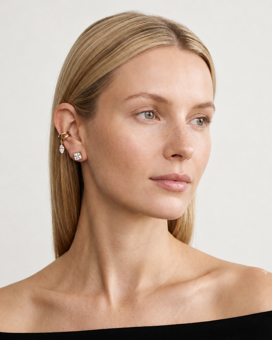 Elyndra Marquise Shaped Right Ear Cuff