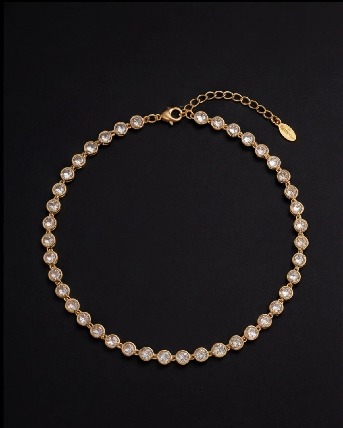 Pearl necklace on a black background