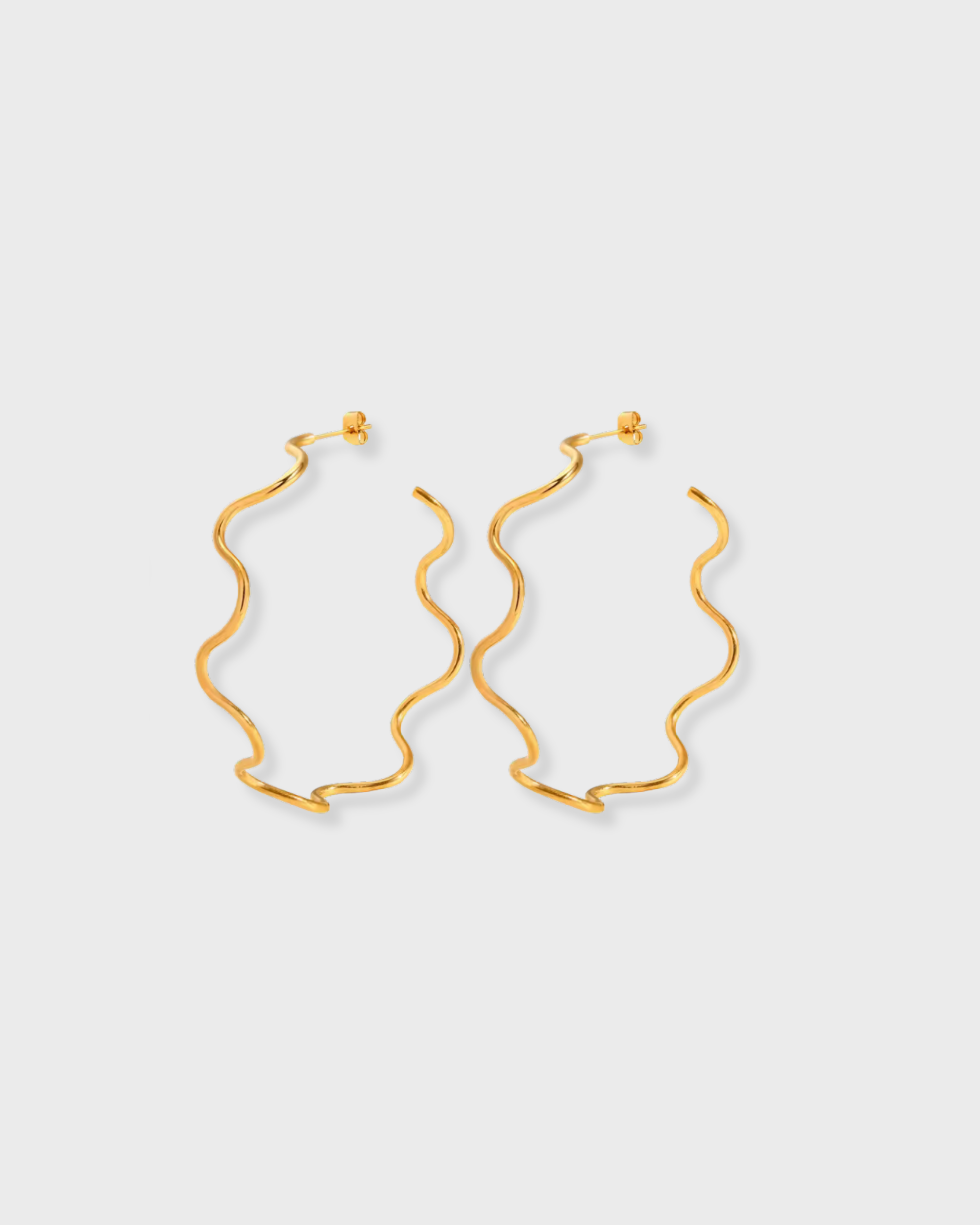 Alexandria Wavy Hoop Earrings